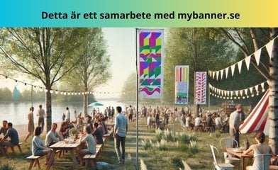 Bild till artikeln Beachflaggor för att marknadsföra din blogg på vårens fester och event